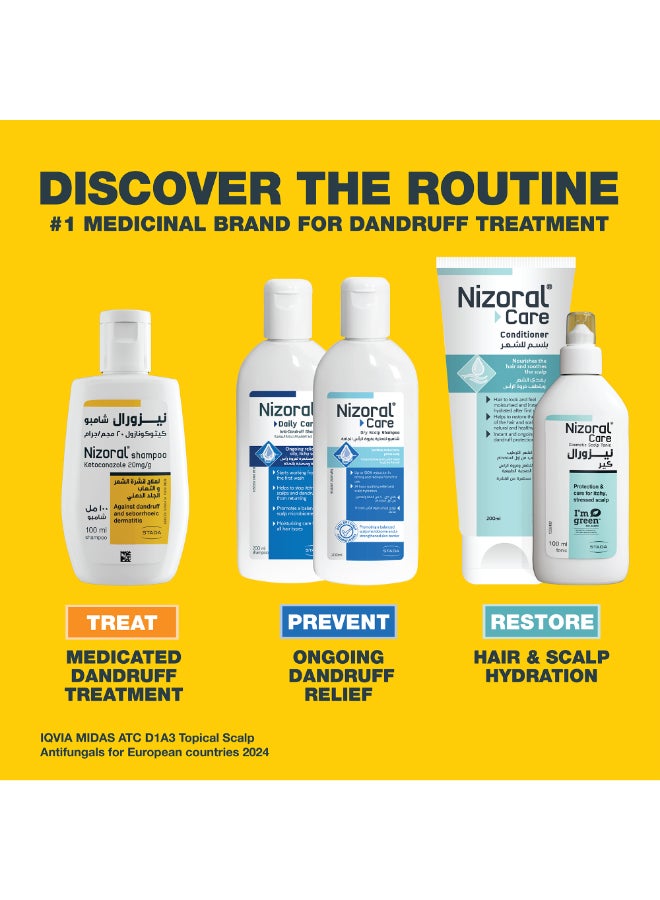 Anti-Dandruff Treatment Shampoo, 100 Ml, Effective Dandruff Treatment, Works From The First Wash, Clinically Proven Ketoconazole Shampoo To Relieve Itchy Scalp 100ml