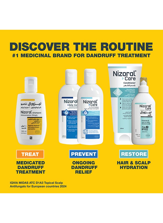 Anti-Dandruff Treatment Shampoo, 100 Ml, Effective Dandruff Treatment, Works From The First Wash, Clinically Proven Ketoconazole Shampoo To Relieve Itchy Scalp 100ml