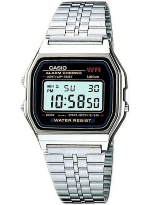 Men's Classic Quartz Digital Watch A159W-N1DF - 35 mm - Silver