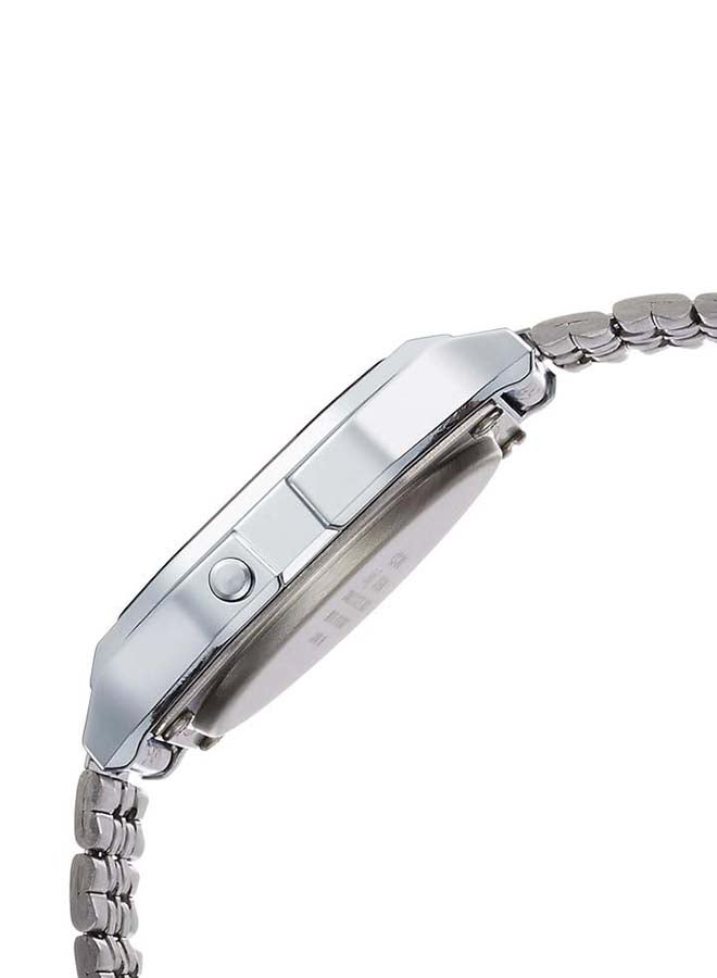 كاسيو ساعة يد كوارتز كلاسيكية رقمية طراز A159W-N1DF مقاس 35 مم - لون فضي للرجال - Image 4