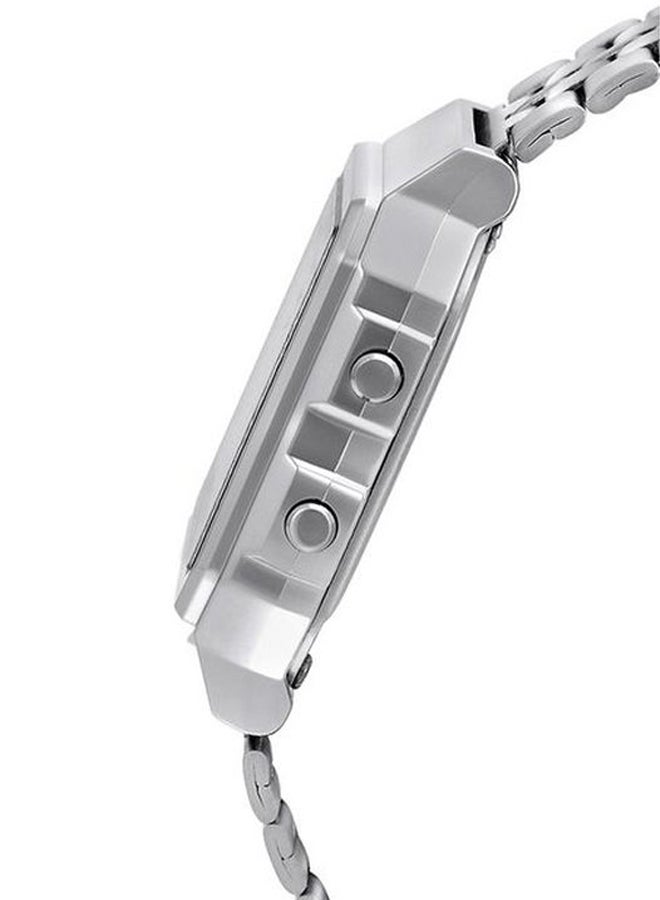 CASIO Men's Digital Electronic Watch A500WA-1DF - 39 mm - Silver - Image 3