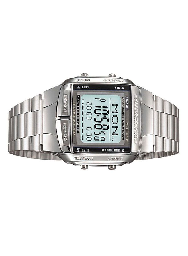 CASIO Men's Stainless Steel Digital Watch DB-360-1ADF - 35 mm - Silver - Image 5