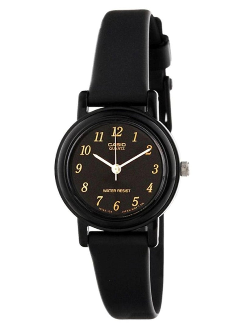 كاسيو ساعة يد شبابية بعقارب مقاومة للماء طراز LQ-139AMV-1LDF - 31 مم - أسود للنساء - Image 1