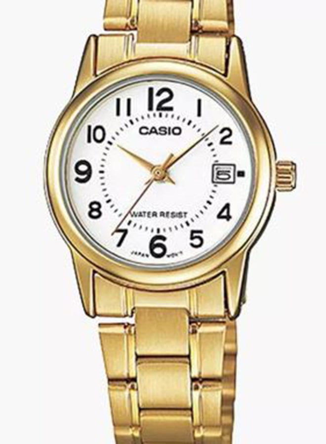 CASIO Women's Stainless Steel Quartz Analog Watch LTP-V002G-7BUDF - 25 mm - Gold  - Image 2
