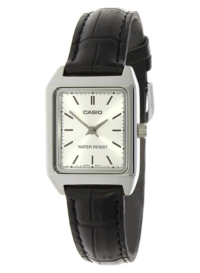 CASIO Women's Dress Water Resistant Analog Watch LTP-V007L-7E1UDF - 31 mm - Black - Image 1