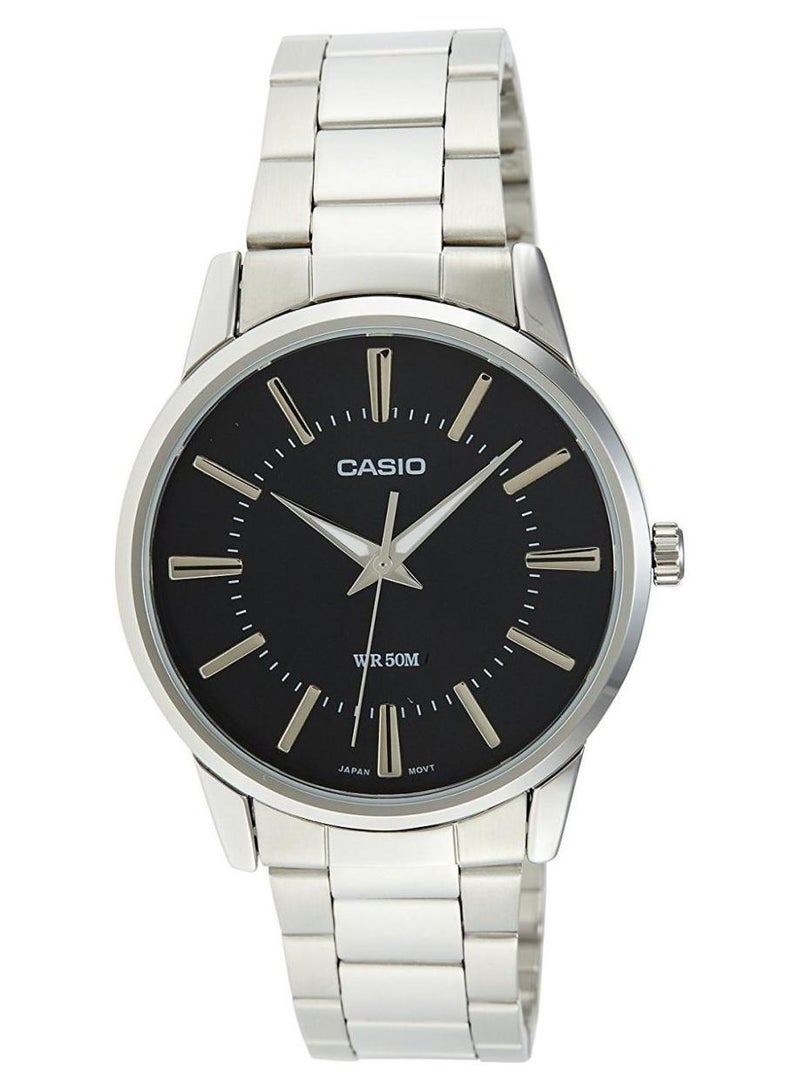 CASIO Men's Enticer Quartz Analog Watch MTP-1303D-1AVDF - 40 mm - Silver - Image 1