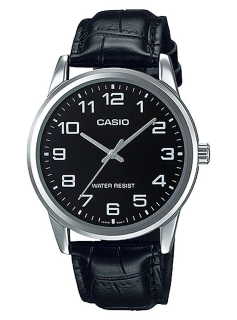 CASIO Men's Dress Water Resistant Analog Watch MTP-V001L-1BUDF - 38 mm - Black - Image 1