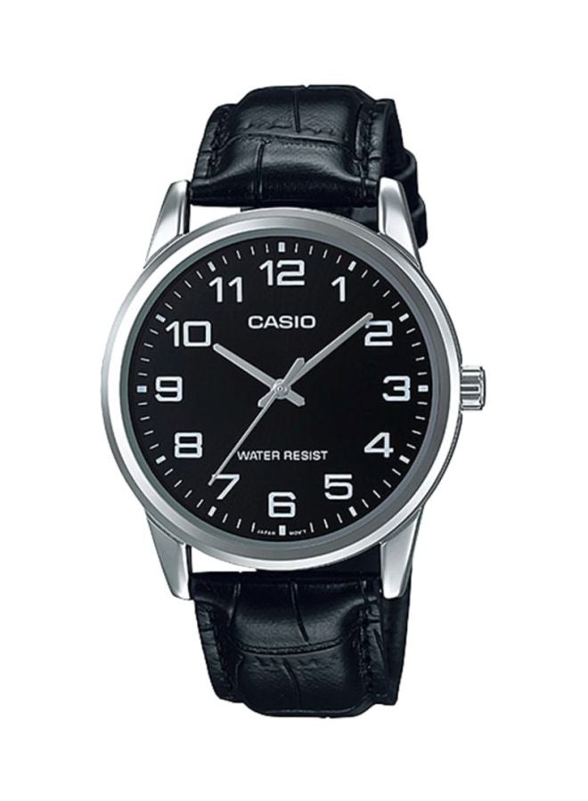 CASIO Men's Dress Water Resistant Analog Watch MTP-V001L-1BUDF - 38 mm - Black - Image 1