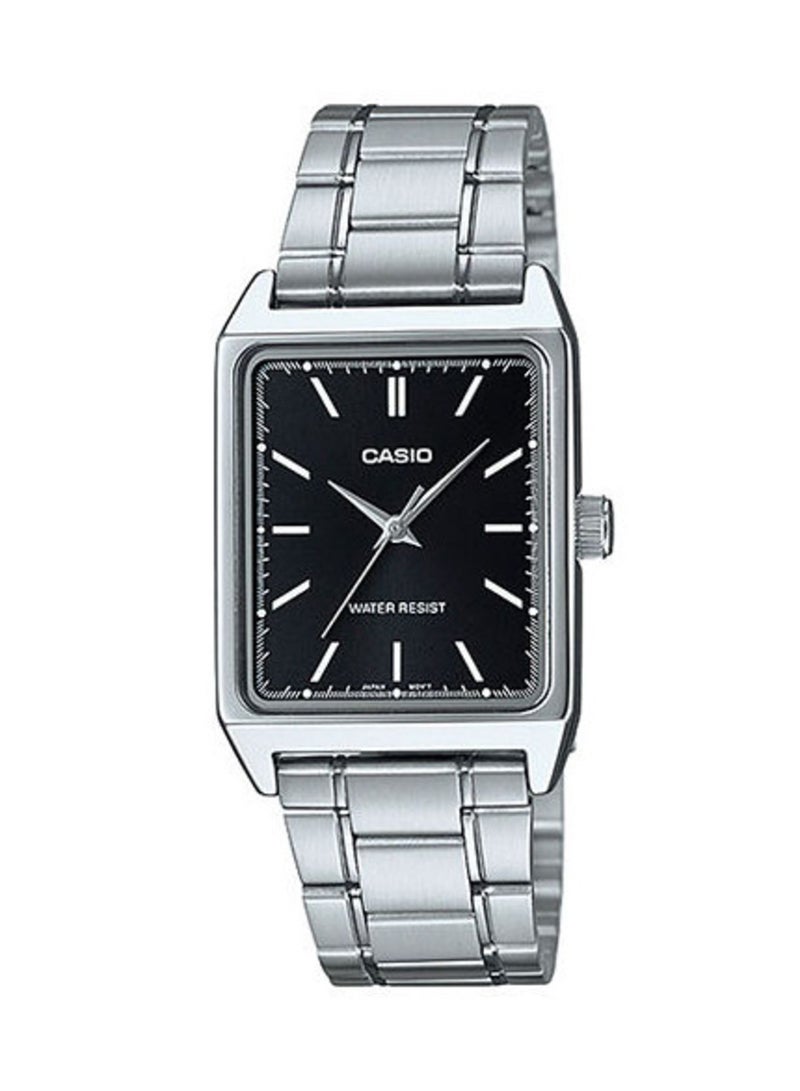 CASIO Men's Stainless Steel Analog Quartz Watch LTP-V007D-1EUDF - 22 mm - Silver - Image 1