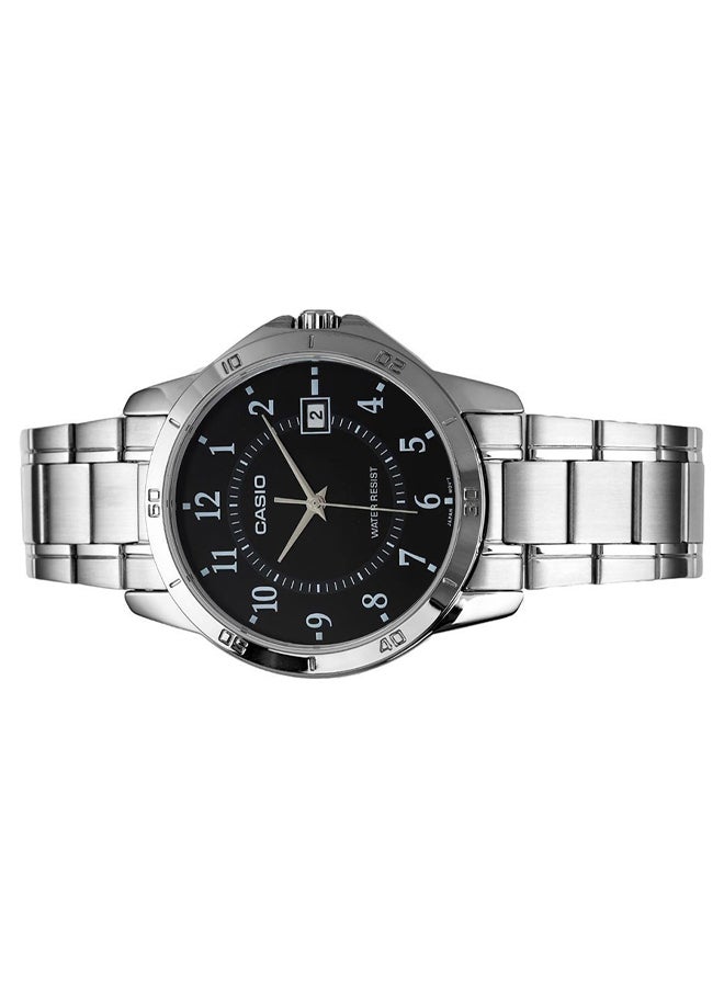 CASIO Men's Stainless Steel Analog Quartz Watch MTP-V004D-1BUDF - 42 mm - Silver - Image 3