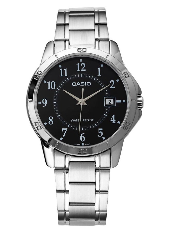 CASIO Men's Stainless Steel Analog Quartz Watch MTP-V004D-1BUDF - 42 mm - Silver - Image 1