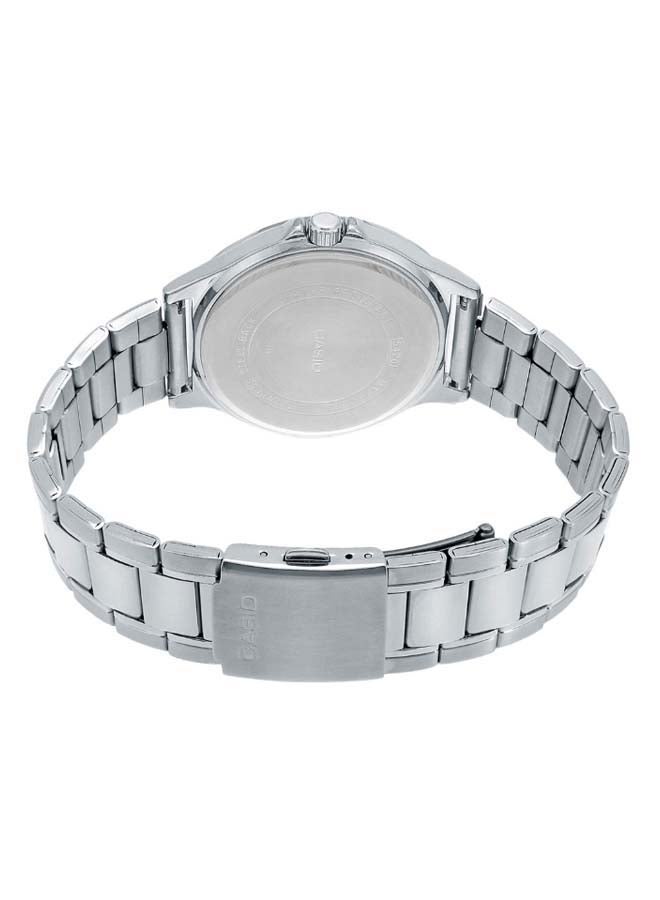 CASIO Men's Stainless Steel Analog Quartz Watch MTP-V004D-1BUDF - 42 mm - Silver - Image 2