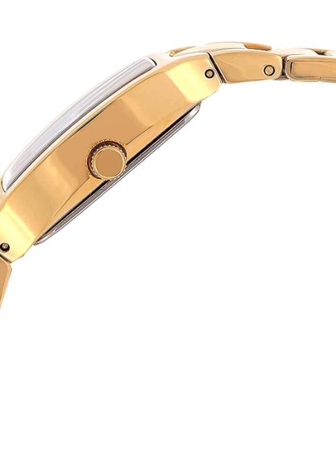 كاسيو ساعة يد رقمية كوارتز بسوار من الإستانلس ستيل طراز LTP-1165N-1CRDF - 21 مم - ذهبي للنساء - Image 3