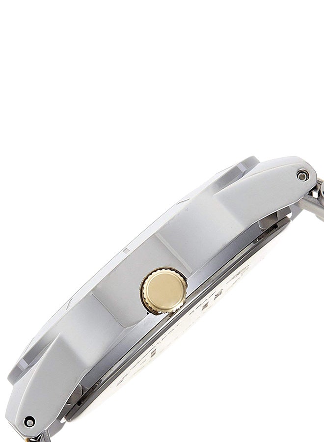 كاسيو ساعة يد كرونوغراف كوارتز بسوار من الإستانلس ستيل طراز LTP-2083SG-7AVDF - 37 مم - فضي/ذهبي للنساء - Image 3