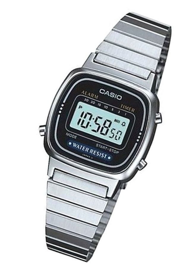 كاسيو ساعة يد رقمية مقاومة للماء طراز LA670WA-1DF للنساء - Image 5