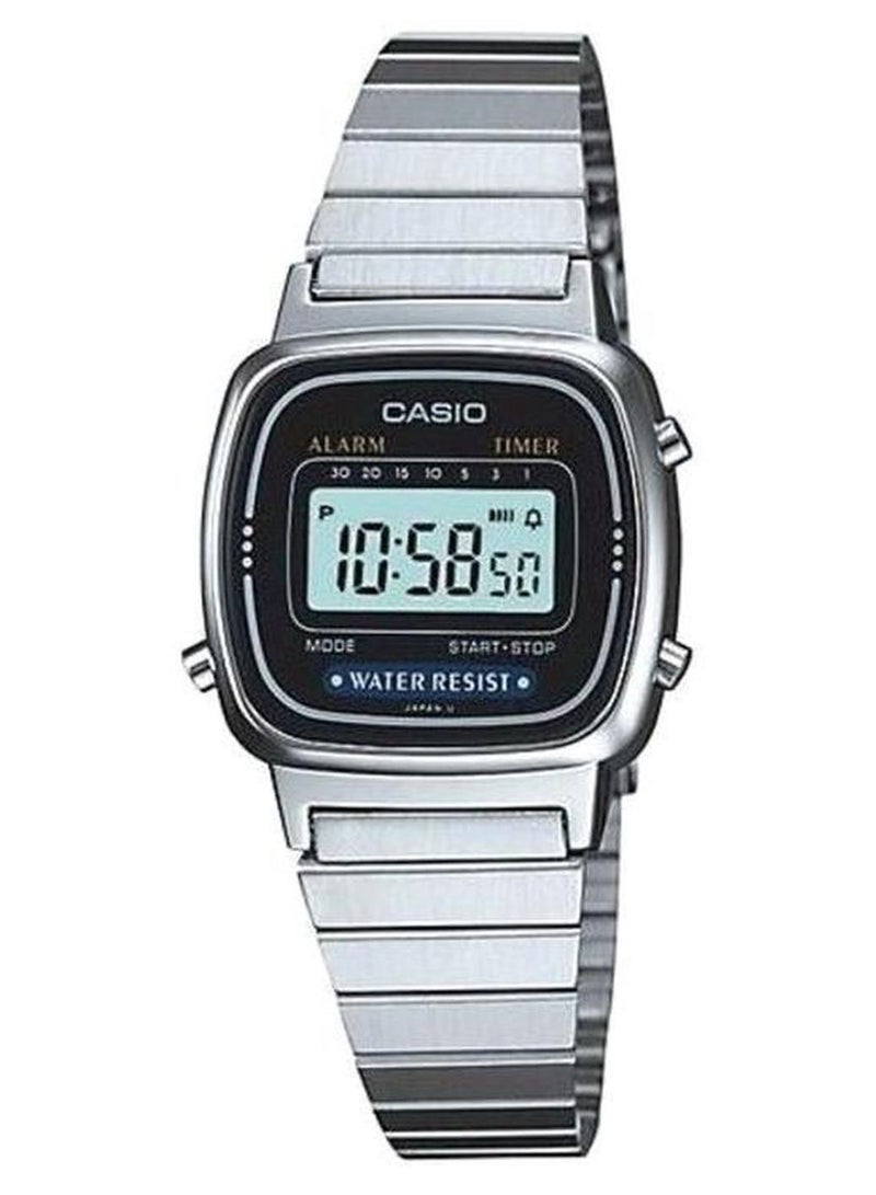 CASIO Women's Water Resistant Digital Watch LA670WA-1DF - Image 1