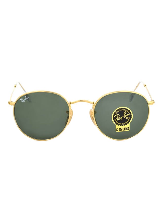 Ray-Ban Men's UV Protection Round Sunglasses - RB3447-001-50 - Lens Size: 50 mm - Gold - Image 2