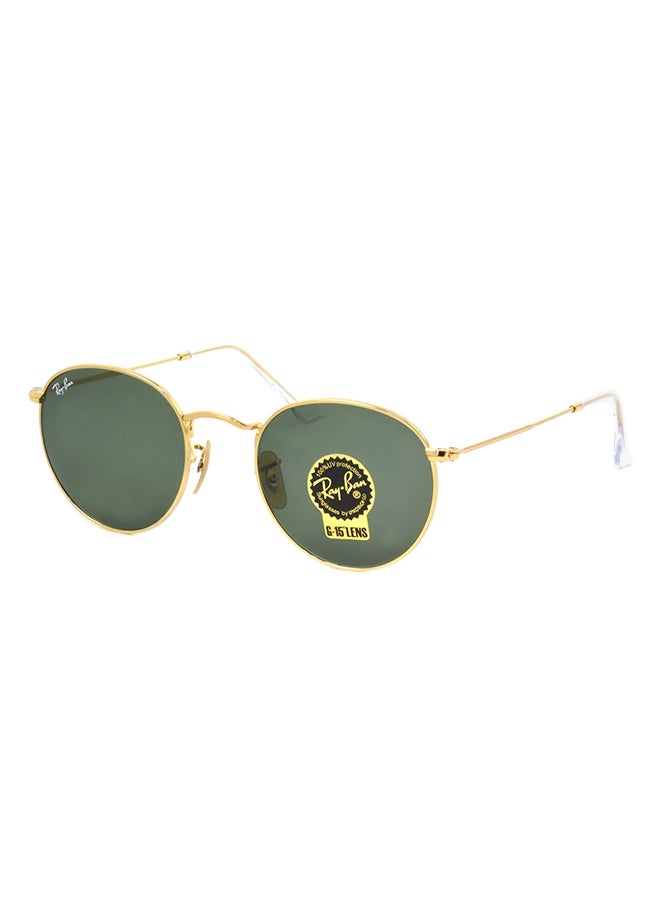 Ray-Ban Men's UV Protection Round Sunglasses - RB3447-001-50 - Lens Size: 50 mm - Gold - Image 1
