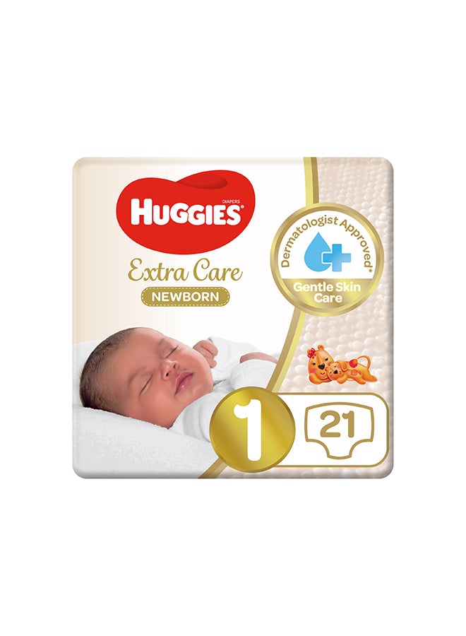 Extra Care Newborn, Size 1, Up to 5 kg, Carry Pack, 21 Diapers - pnsku/N11976190A/45/_/1698237897/38ce7e7c-74b0-4491-8b94-f466183dcc25