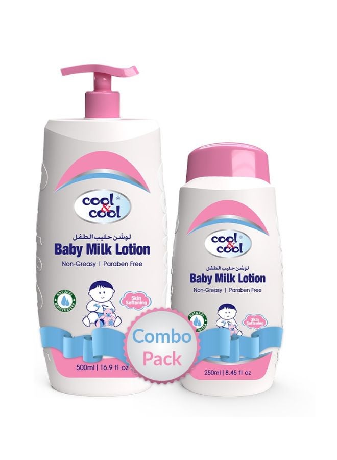 Cool & Cool Baby Milk Lotion 500ml+250ml Free  - Image 1
