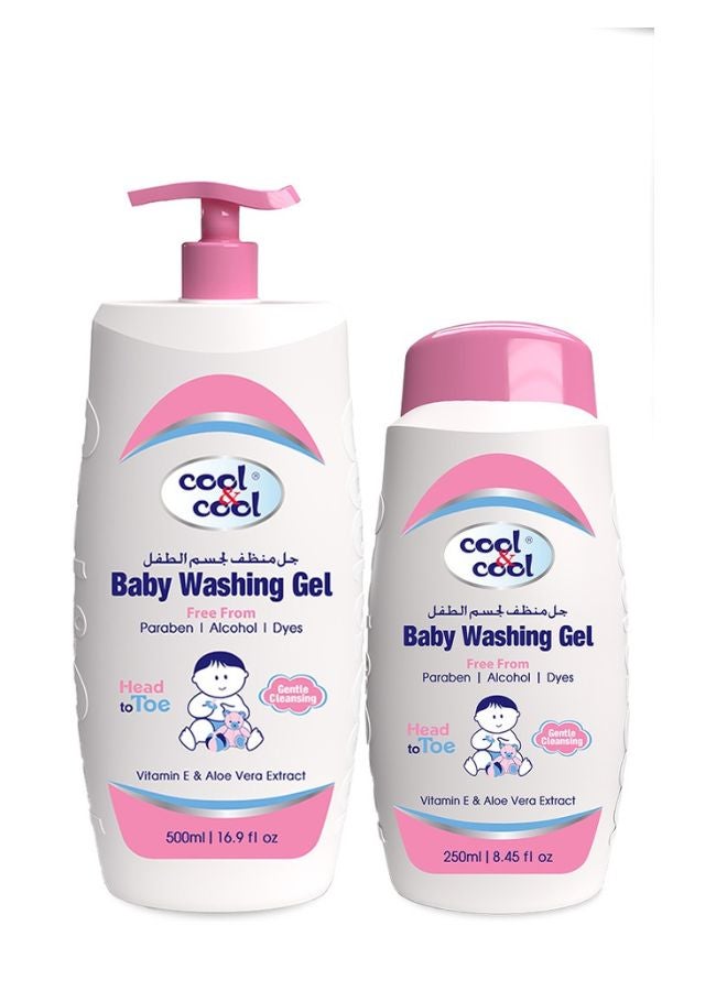 Cool & Cool Baby Washing Gel 500ml+250ml Free Pack Of 2  - Image 1