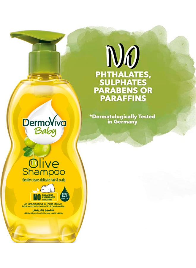DermoViva Baby Olive Baby Shampoo For Delicate Hair and Scalp - 500  ml  - Image 4