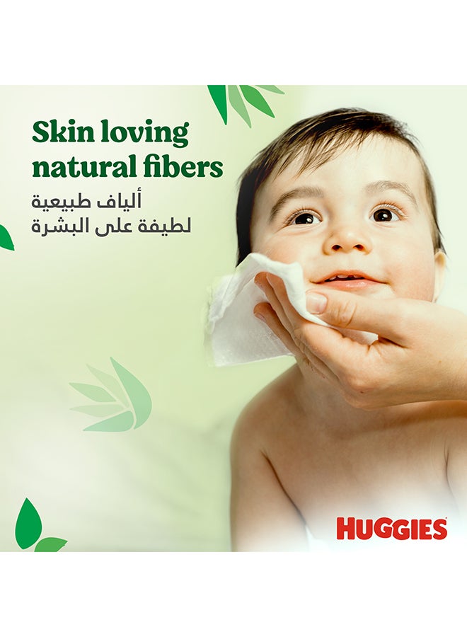 Huggies Natural Baby Wipes, Aloe Vera Wipes, 3 Pack x 56 Wipes, 168 Count  - Image 5