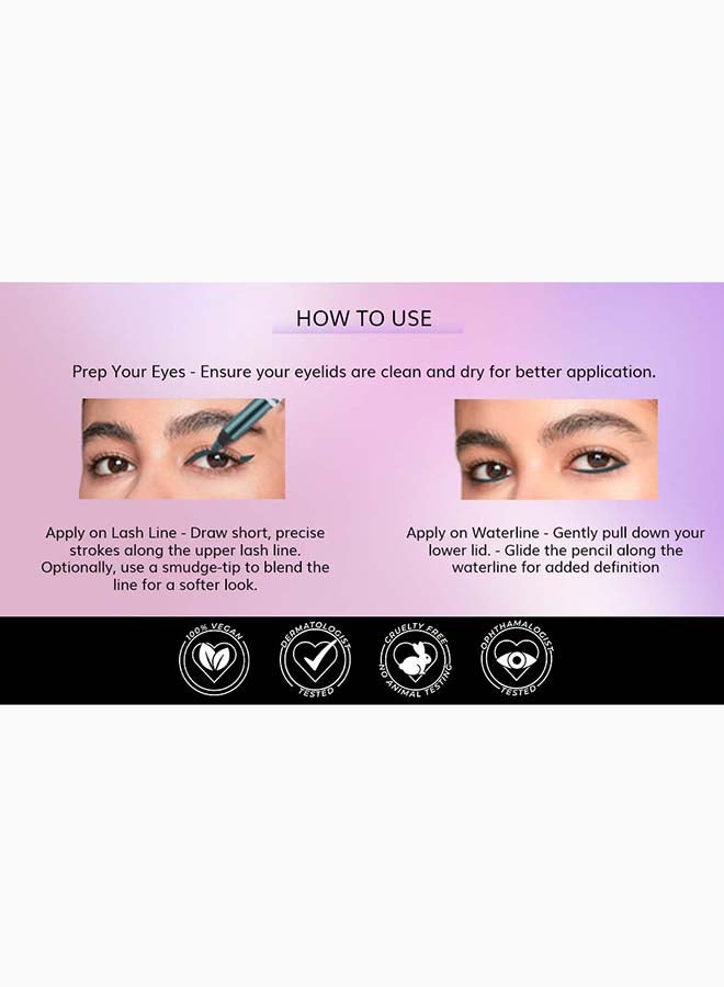 FOREVER52 Waterproof Smoothening Eye Pencil For Long Lasting Eye Makeup F512 White - Image 5