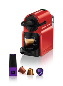 Nespresso Inissia Coffee Machine By Nespresso, Ruby Red, 0.7L (UAE Version) 0.7 L 1260 W C40-ME-RE-NE4 Red  - Image 1