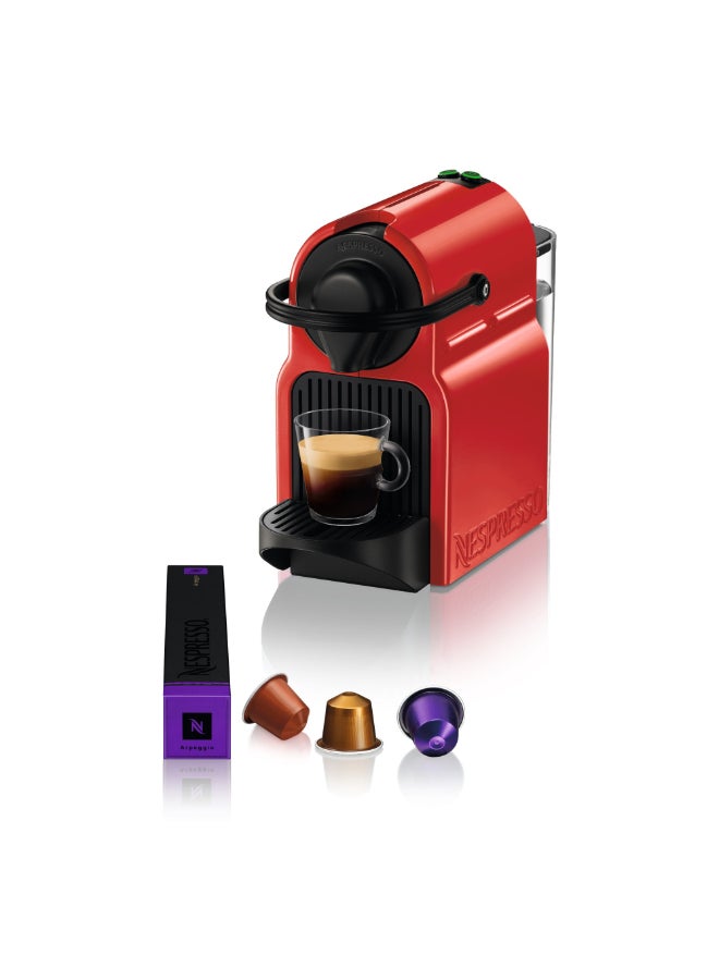 Nespresso Inissia C40 Espresso Capsule Coffee Machine, 0.7 L, 19 Bar Pressure 0.7 L 1260 W C40-ME-RE-NE5 Red - Image 1