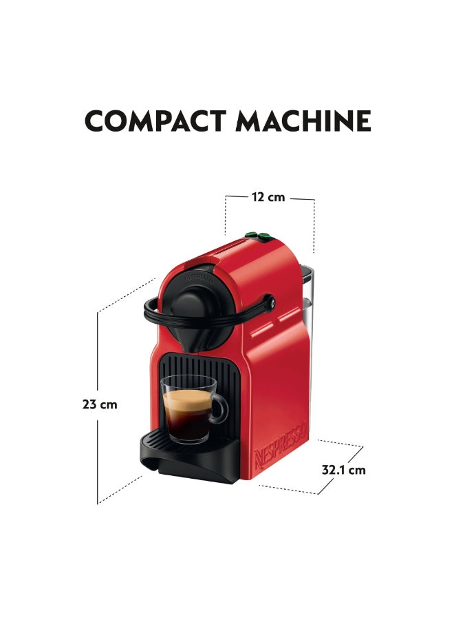 Nespresso Inissia C40 Espresso Capsule Coffee Machine, 0.7 L, 19 Bar Pressure 0.7 L 1260 W C40-ME-RE-NE5 Red - Image 4
