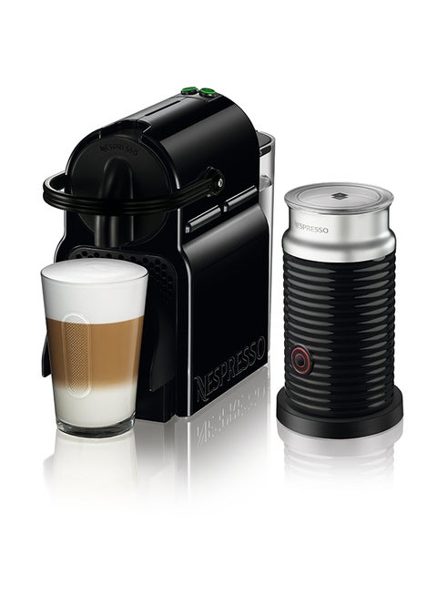 آلة صنع القهوة إينيسيا + أداة صنع رغوة الحليب أيروتشينو 3 0.7 L 1260 W D40-BK-3694-BK أسود