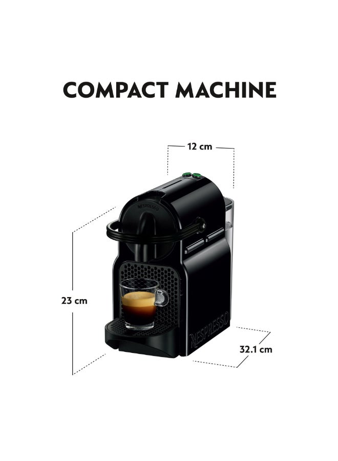 Nespresso Inissia D40 Espresso Capsule Coffee Machine, With Aeroccino 3 Milk Frother for Cappuccino And Latte, 19 Bar Pressure, 0.7 L 1260 W D40-BK-3694-BK Black - Image 4