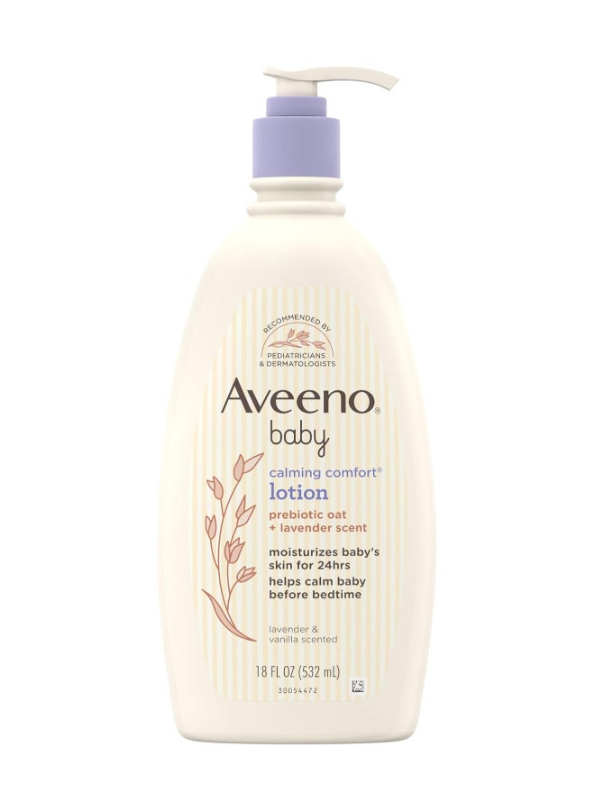 Aveeno Baby Calming Comfort Lotion, Lavender And Vanilla, (18 Fl Oz) - Image 1