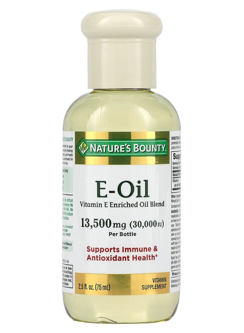 NATURE'S BOUNTY Vitamin E Oil 2.5 fl oz 74ml  - Image 1