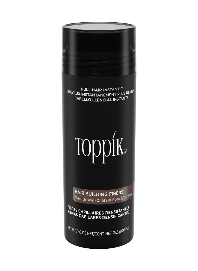 Toppik Hair Building Fibers Medium Brown Hair Color 27.5 Grams Medium Brown 27.5grams  - Image 1