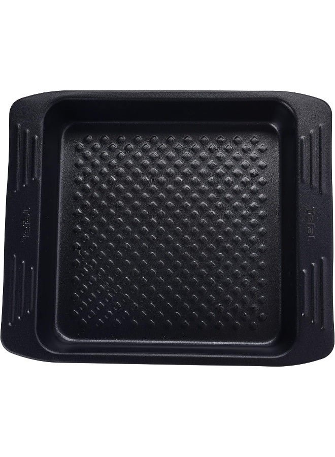Tefal - Easygrip Square Cake Pan Silver Grey 21x21cm - Image 1