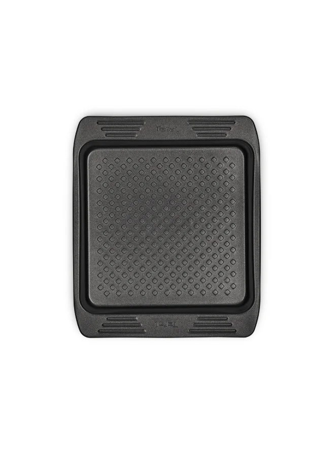 تيفال TEFAL صينية خبز | Easy Grip مربعة 21 × 21 سم | فولاذ كربوني | سهولة التعامل | مقابض كبيرة | طلاء غير لاصق | سهل الإفراج | سهل التنظيف | رمادي داكن | ضمان لمدة سنتين | J1625245