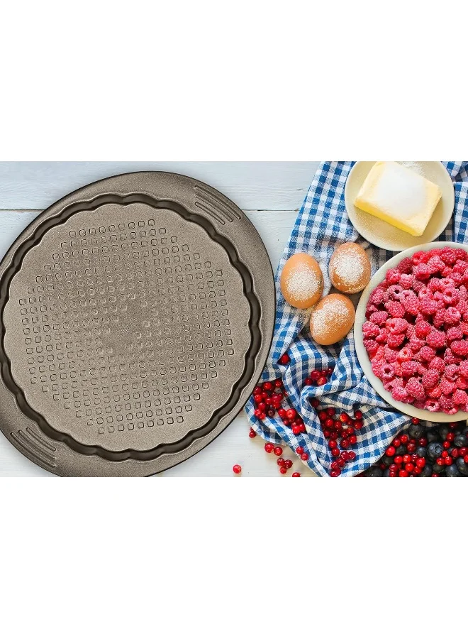تيفال TEFAL قالب خبز | Easy Grip 27 سم قالب خبز تارت | فولاذ كربوني | ضمان لمدة سنتين | J1628345 رمادي 27سم