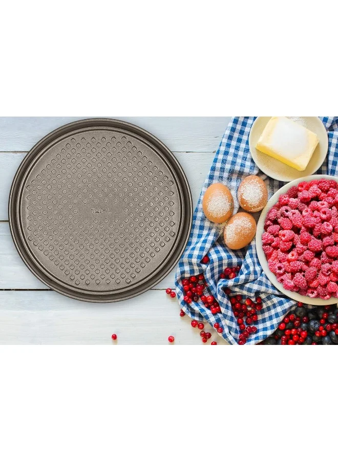 Tefal Baking Mold | Easy Grip Springform 23Cm | Brown | Removable Belt | Carbon Steel | Non-Stick Coating | Easy Unmolding | Easy Cleaning | 2 Years Warranty | J1626145 Brown 23cm