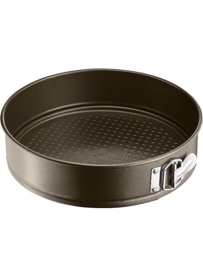 Tefal - TEFAL Spring Form Baking Mold | Easygrip 25 cm round baking tray | Carbon Steel | 2 Years Warranty | J1626245 Brown 25cm - Image 1