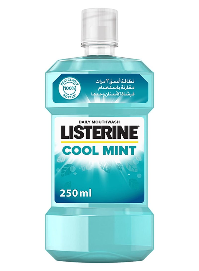Listerine Cool Mint Flavour Daily Mouthwash 250ml - Image 1