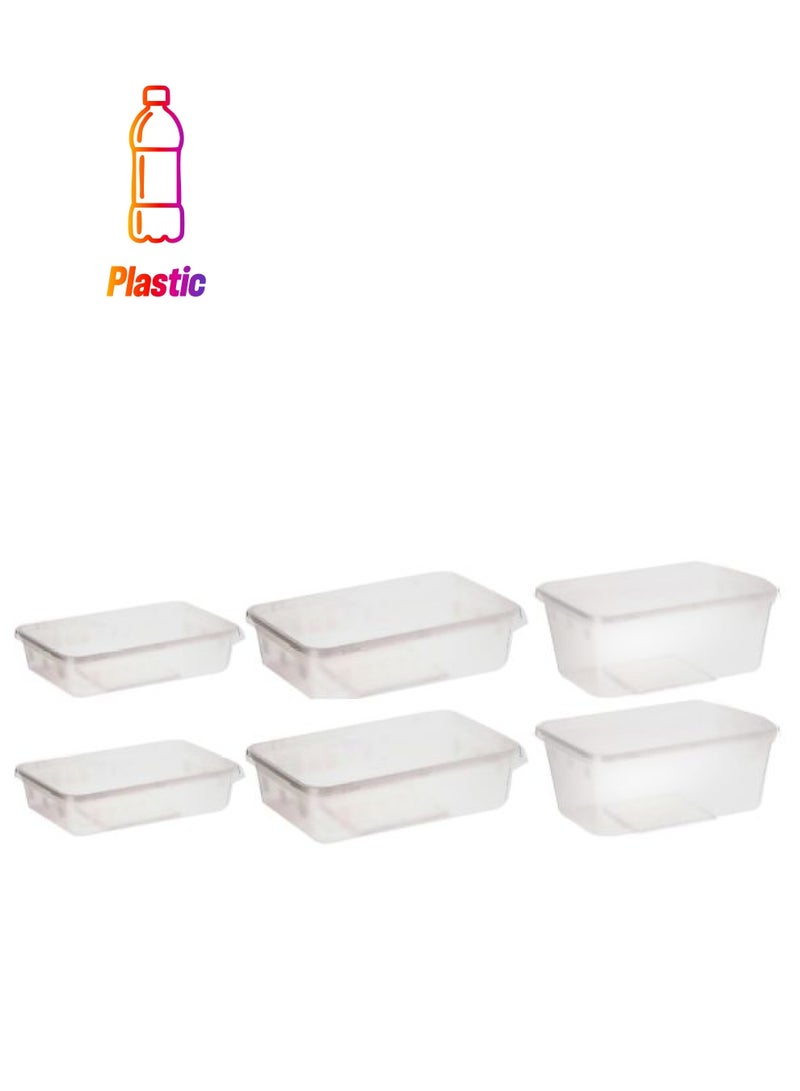 Falcon Multi-Purpose Storage Containers - 3 Sizes Clear 20x30cm - Image 1