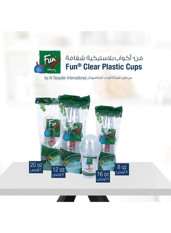 Fun 25-Piece Disposable Cups Clear  - Image 5