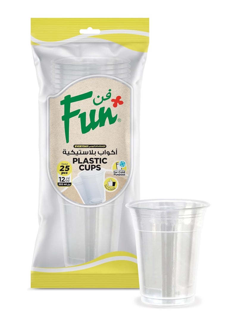 فن 25 كأس للاستخدام لمرة واحدة شفاف - Image 1