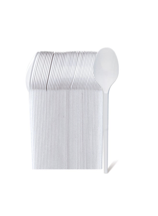 Fun 50-Piece Disposable Spoons White  - Image 4