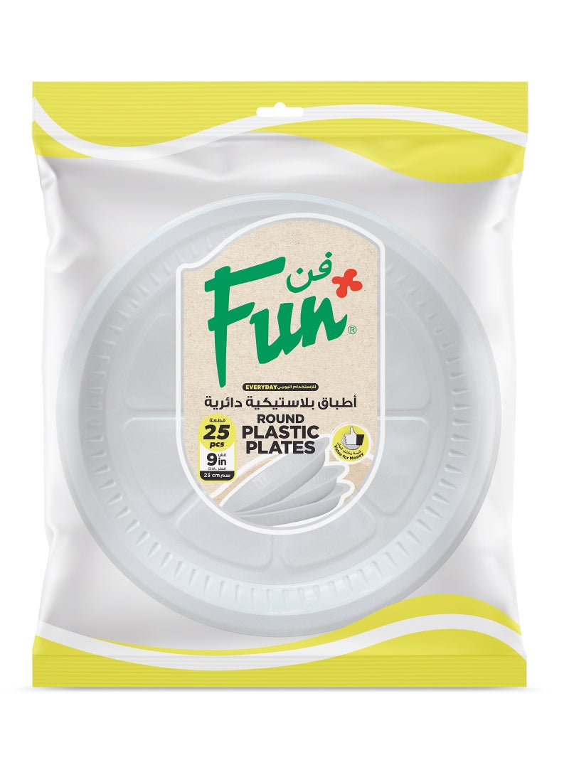 Disposable Plates 50 Pieces White 22cm - pnsku/N12019849A/45/_/1740862757/30e36626-14a0-4d21-b1dd-c0c2931da4cd