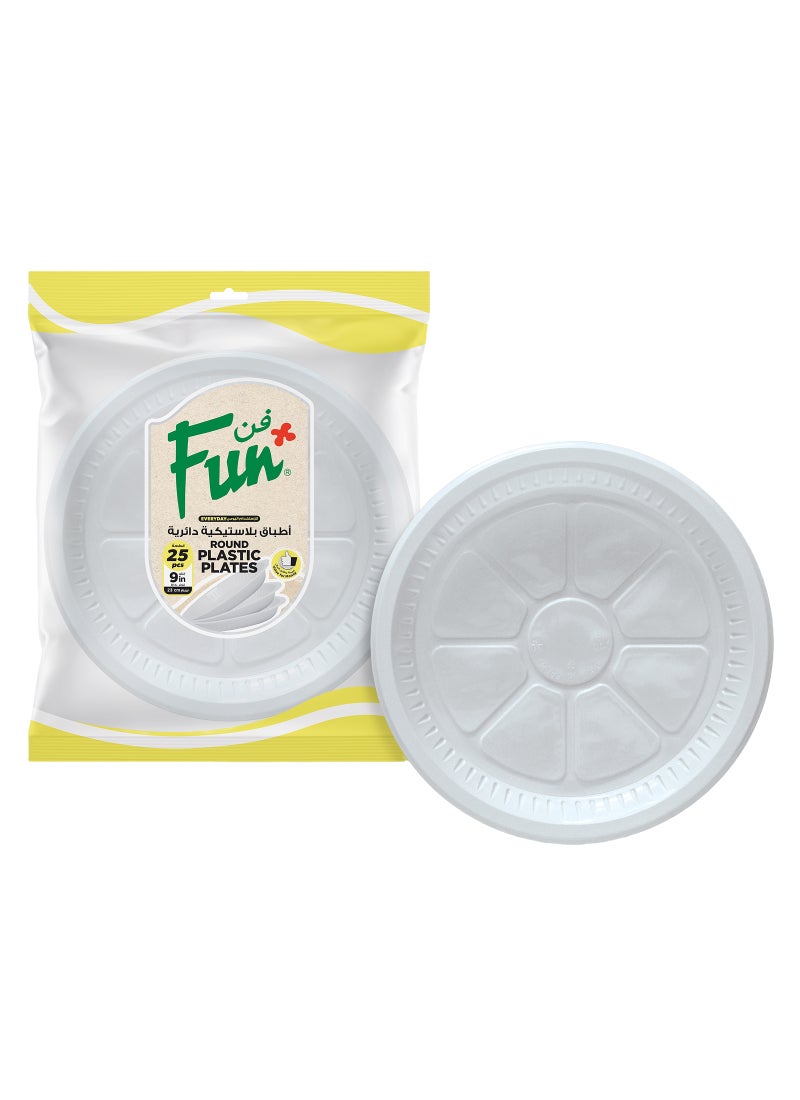 Disposable Plates 50 Pieces White 22cm - pnsku/N12019849A/45/_/1740863005/350052c7-dc2a-420e-b7e9-cbc7c226dd4f