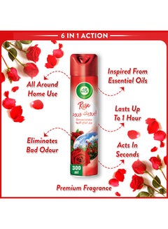 Air Wick Rose Aerosol Pack Of 3 300ml  - Image 3