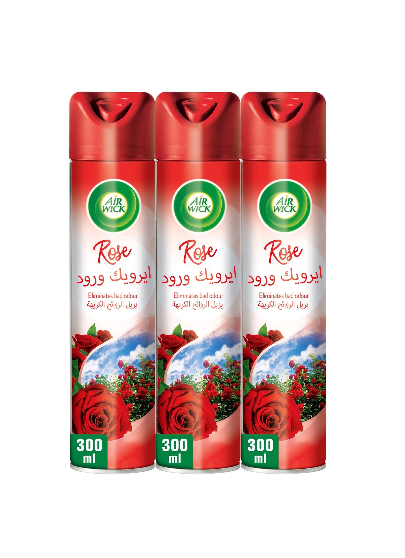 عبوة روز إيروسول مكونة من 3 قطع